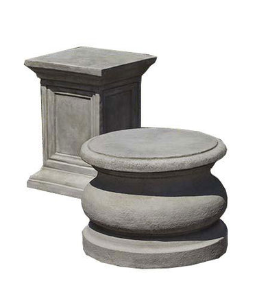 Campania International Cast Stone Square Pedestal Urn/Planter Campania International